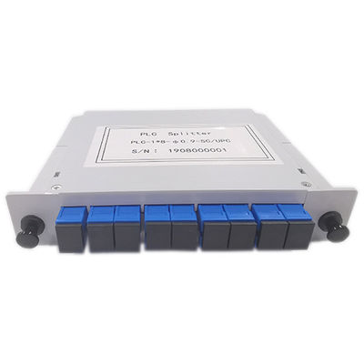 경량의 LGX 박스 형상 1x8 광섬유 PLC 분배기