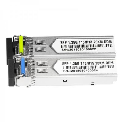 1.25G Lc 연결기 20Km 한 개의 양방향성 광 전송부