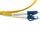 LC UPC 단일모드 이중 통신 2.0 밀리미터 1M 광섬유 패치 코드
