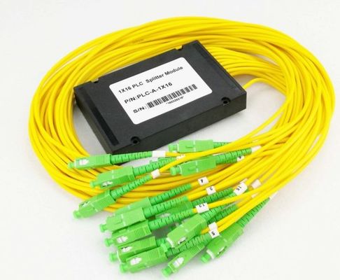 100 * 80 * 10 밀리미터 1 Ｘ 16 SM LSZH 광섬유 PLC 분배기
